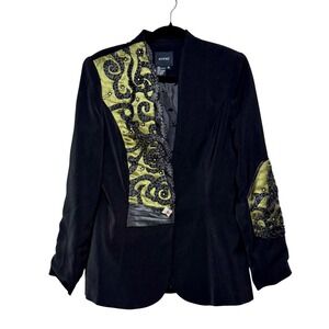 Vintage Y2K Ashro Whimsigoth Fairy Grunge‎ Velvet Blazer Womens Size 10 Ethereal